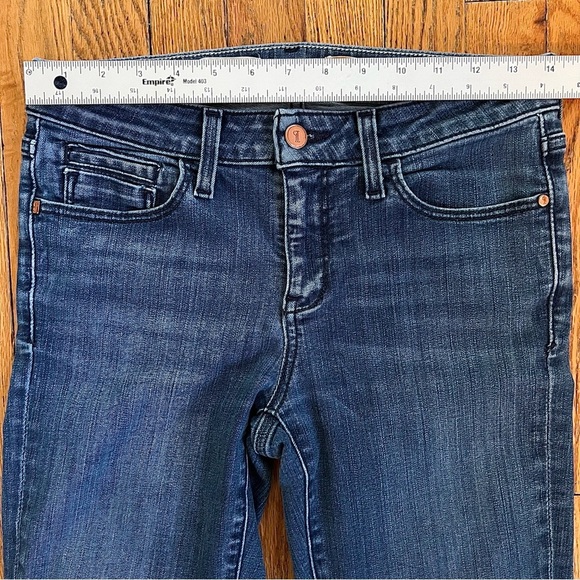 Pilcro STET Mid Rise Flare Jeans Womens 28 Dark Wash Anthropologie Stretch Denim - Picture 10 of 12